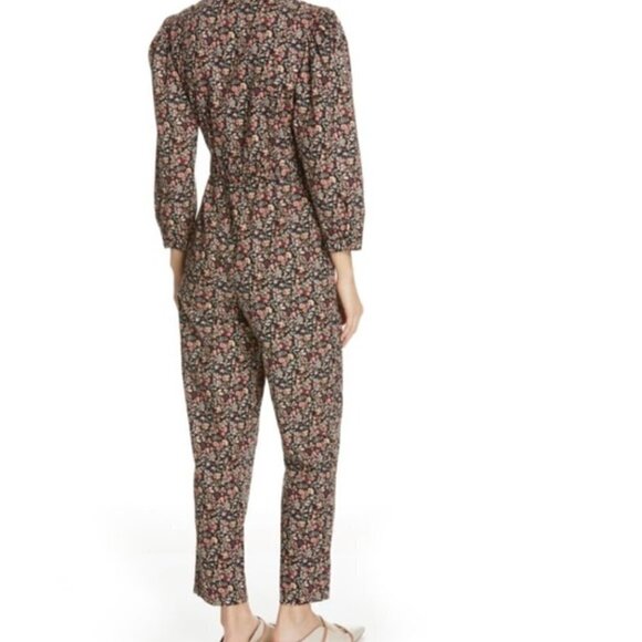 Rebecca Taylor La Vie Gitane Floral Jumpsuit Size L - Picture 2 of 13